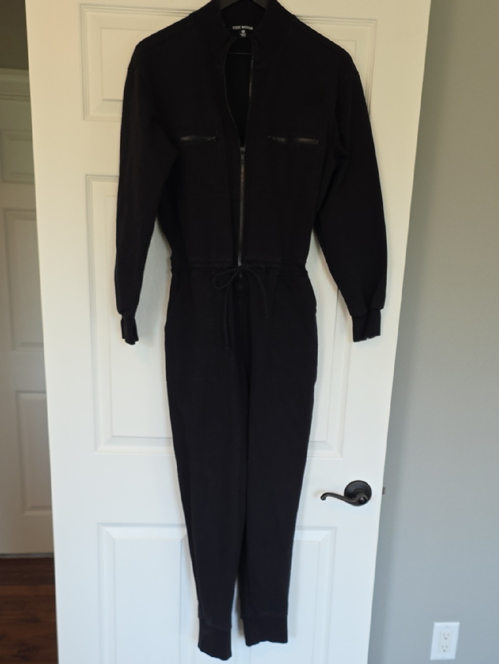 Steve Madden Black Zip Jumpsuit
